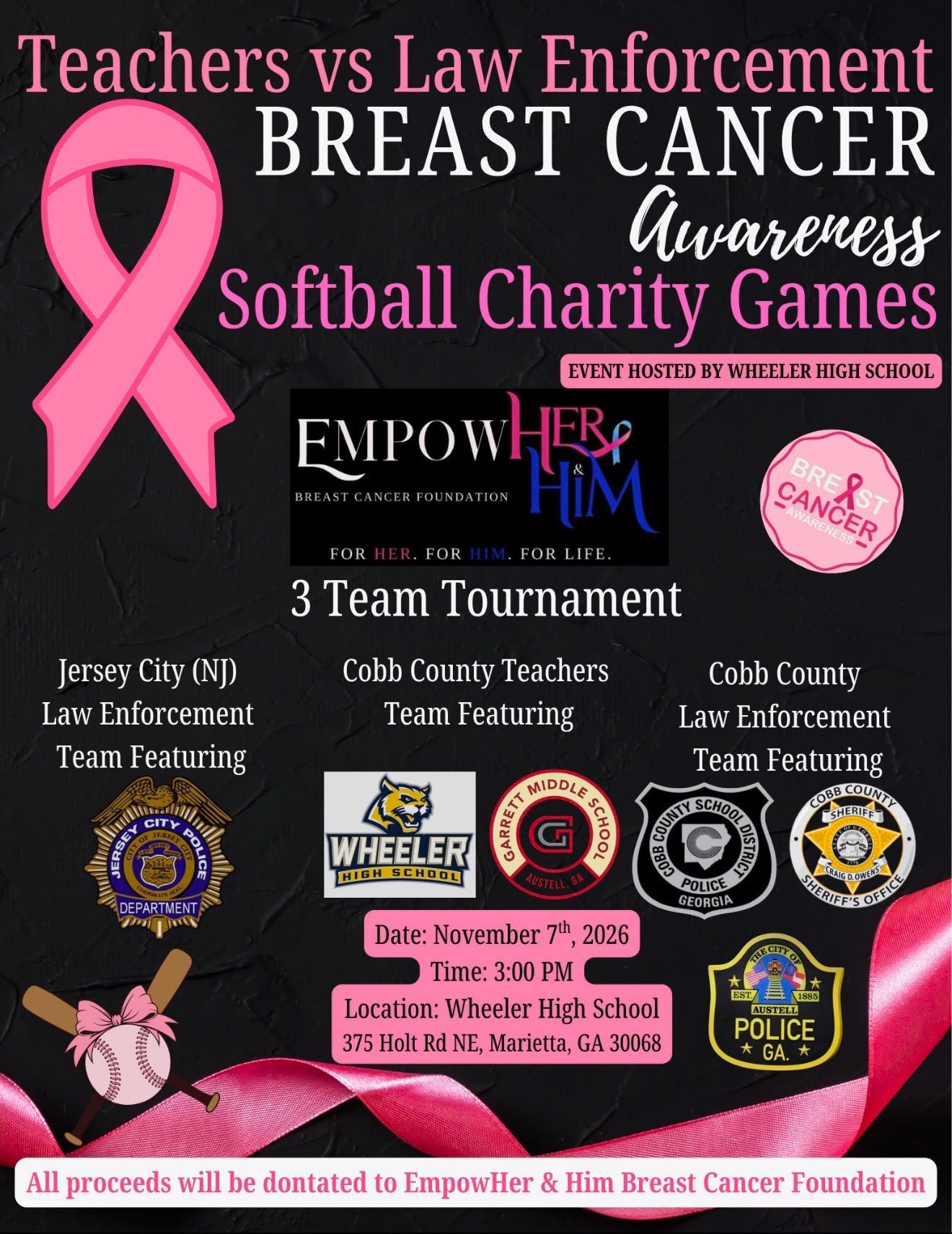 TaTas, TuTus, and Ties breast cancer awareness event